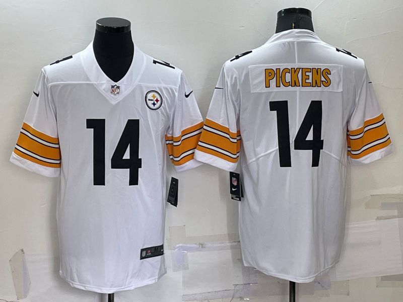Men Pittsburgh Steelers #14 Pickens White 2022 Nike Limited Vapor Untouchable NFL Jersey->denver broncos->NFL Jersey